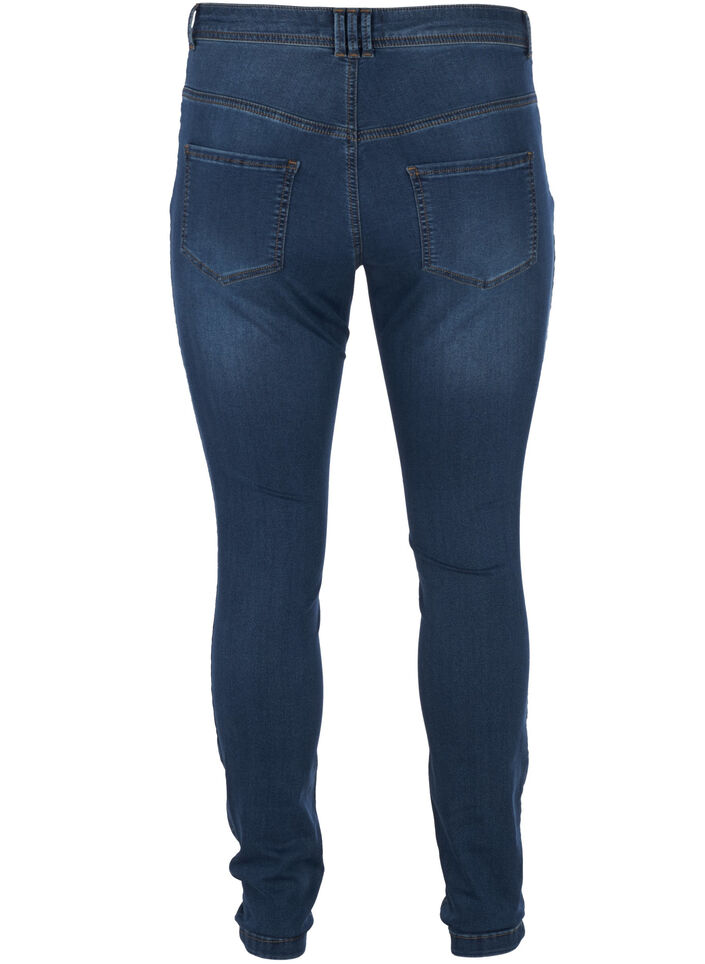 Super slim Amy jeans med høj talje, Blå, Packshot image number 1