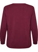 Natbluse med print, R&oslash;d, Packshot image number 1