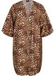 Kimono i viskose med 3/4 &aelig;rmer, Brun, Packshot image number 0