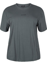 Sporty t-shirt i &oslash;kologisk bomuld, 