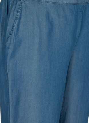 Knickers med vidde og lommer, Medium Blue Denim, Packshot image number 2