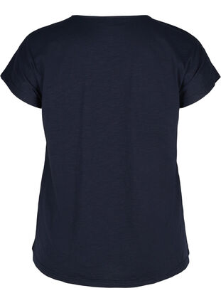 Bomulds t-shirt med printdetaljer , Night Sky FLOWER, Packshot image number 1