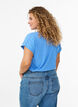 Kort&aelig;rmet t-shirt i bomuldsblanding, Bl&aring;, Model image number 2