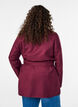 Kort trenchcoat med bælte, Mørk Bordeaux, Model image number 2