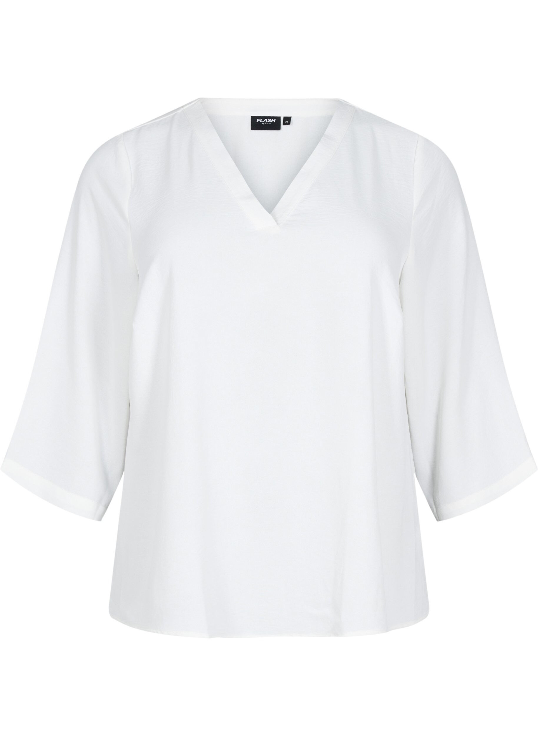 FLASH - Bluse med 3/4 &aelig;rmer