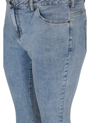 Cropped Amy jeans med sløjfer, Light blue, Packshot image number 2