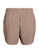 Shorts med lommer og elastik i taljen, Brun, Packshot image number 1