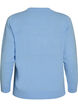 Strikbluse med julemotiv, Bl&aring;, Packshot image number 1