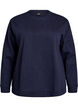 Sweatshirt med rund hals , Bl&aring;, Packshot image number 0