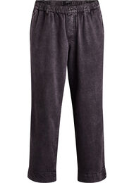 Brede jeans med elastisk talje, Gr&aring;