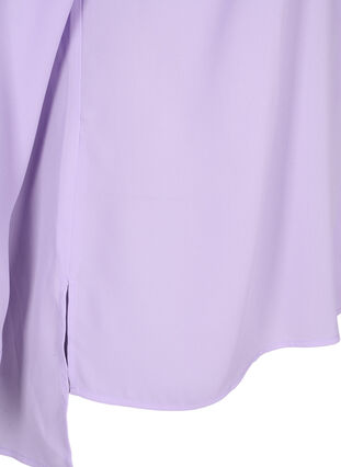 Langærmet skjorte med v-hals, Purple Rose, Packshot image number 3