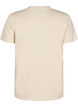 T-shirt i bomuld med motiv, Beige, Packshot image number 1