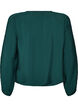 Bluse med balloneffekt og chiffondetaljer, Gr&oslash;n, Packshot image number 1
