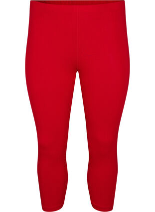 Basis 3/4 leggings i viskose, Tango Red, Packshot image number 0
