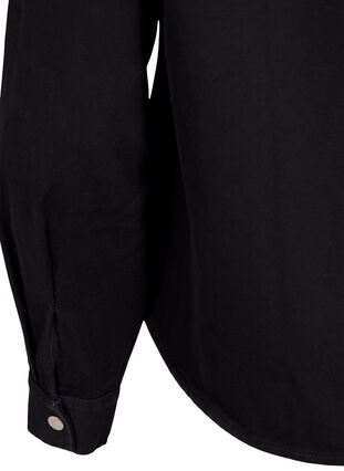 Canvas jakke med knapper, Black, Packshot image number 3
