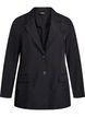 Blazer med lommer og slids, Sort, Packshot image number 0