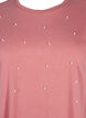 T-shirt med perler, Heather Rose Washed, Packshot image number 2