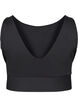 CORE, MID SUPPORT SPORTS BRA - Sports bh med v-ryg, Black, Packshot image number 1