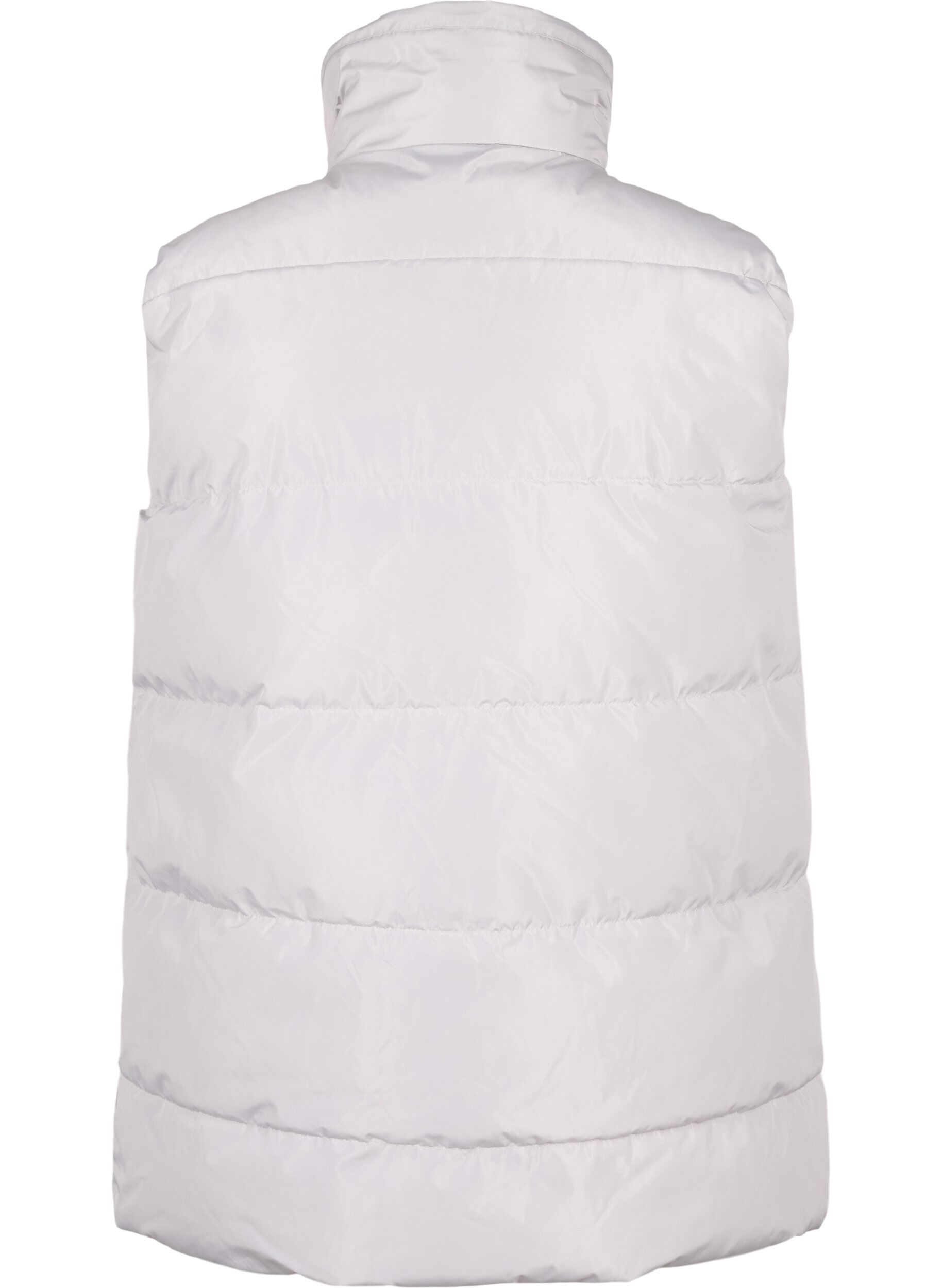 Zizzi Sporty vest med h&oslash;j krave og lommer, Pearl Blue, Packshot image number 1