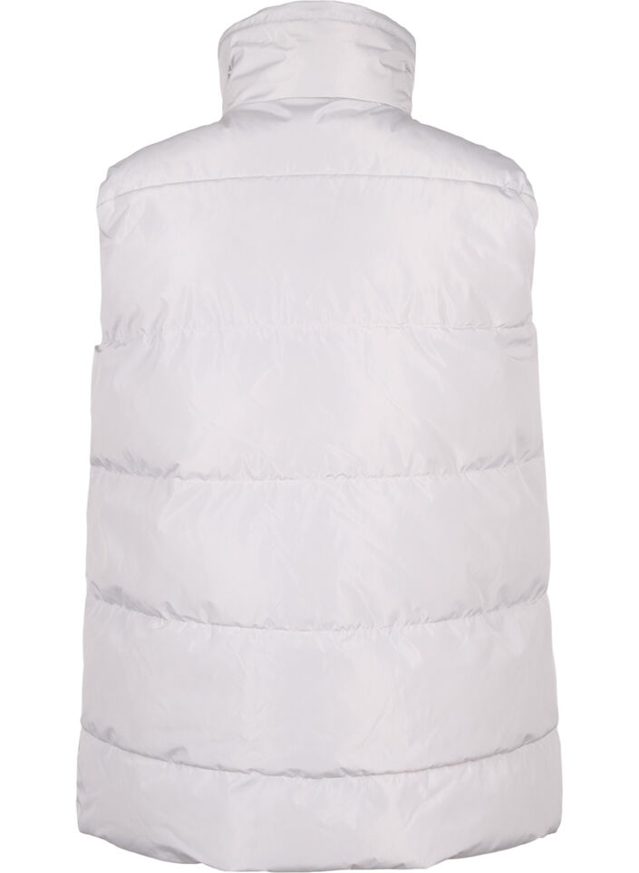 Sporty vest med h&oslash;j krave og lommer, Pearl Blue, Packshot image number 1