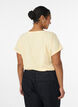 Meleret t-shirt med korte &aelig;rmer, Gul, Model image number 2