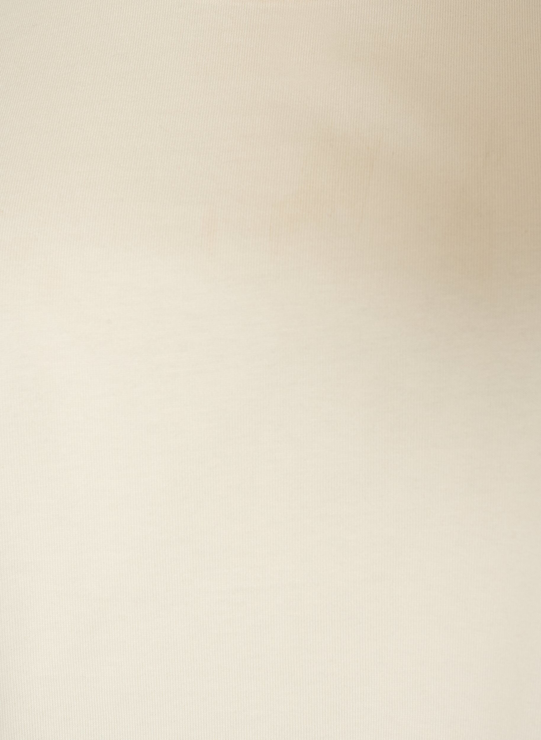 ZizziL&oslash;s t-shirt med bred blondekant, Beige, Packshot image number 2