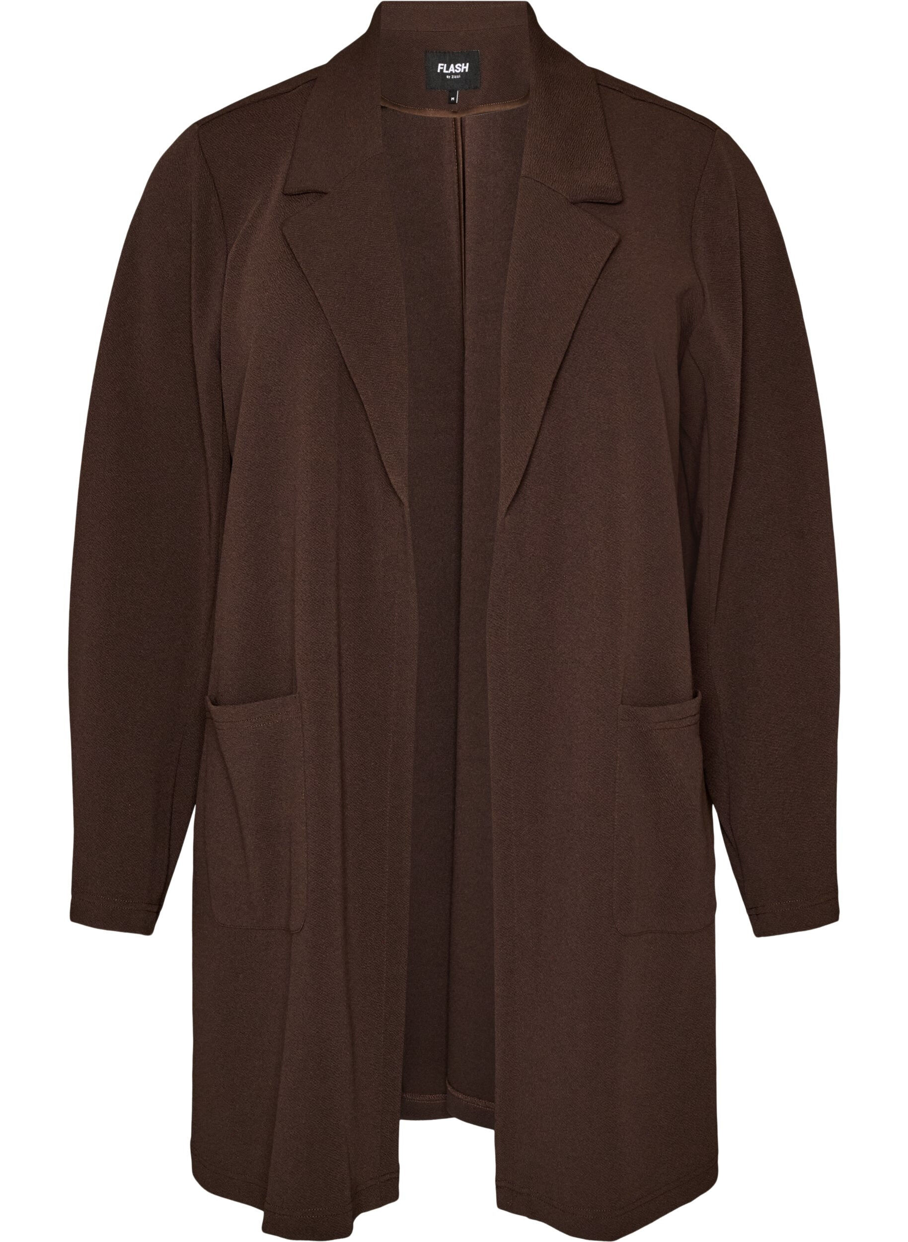 FLASH - Lang blazer med lommer