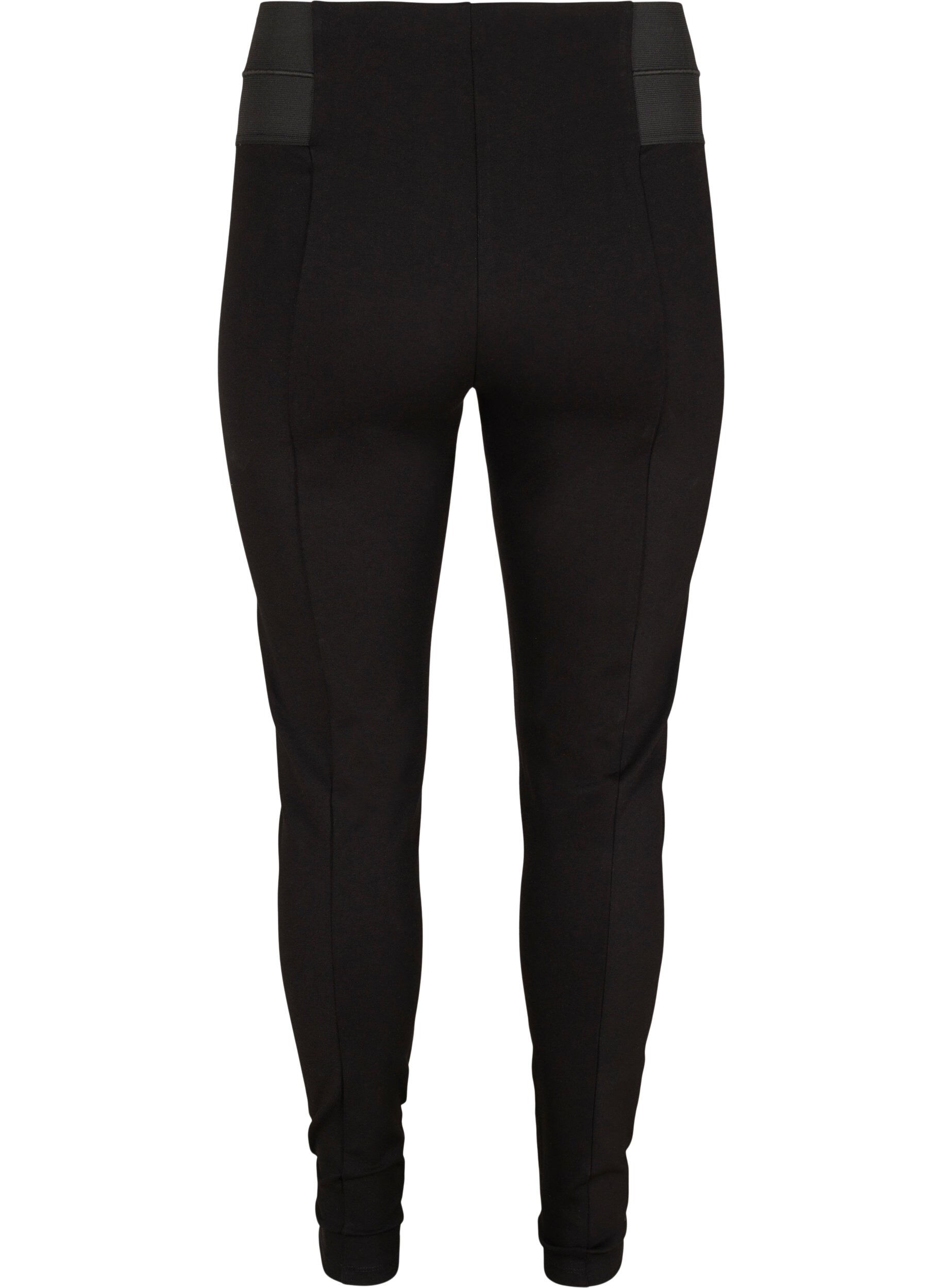 Zizzi Leggings med bred elastik i taljen, Sort, Packshot image number 1