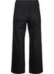 H&oslash;jtaljede jeans med vide ben, Sort, Packshot image number 1