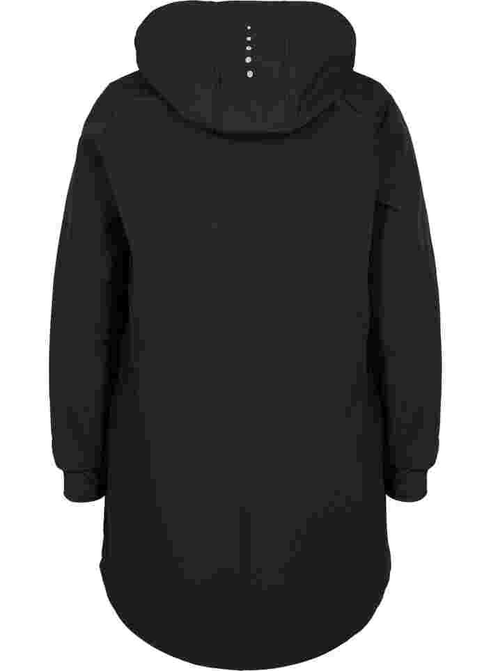 Softshell jakke med tilhørende fleece, Black Solid, Packshot image number 1