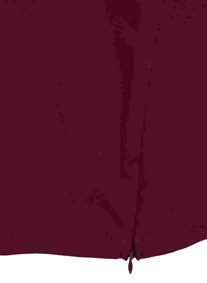 Kortærmet bomuldskjole med slids, Port Royal, Packshot image number 3