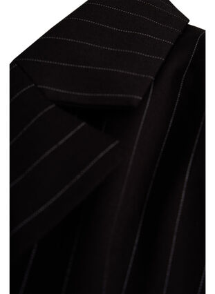 Nålestribet blazer, Black W. Pinstripe, Packshot image number 3