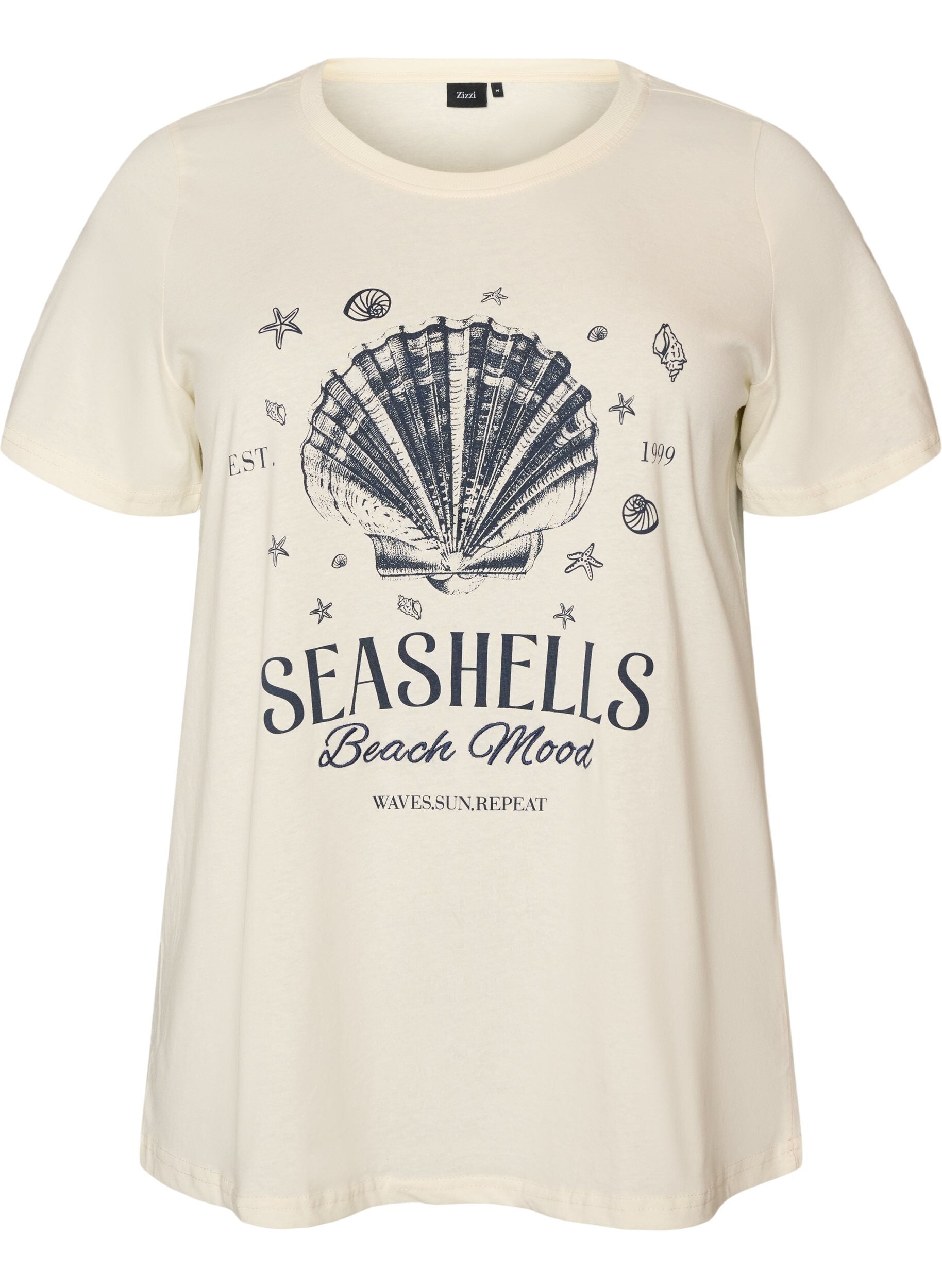 T-shirt i bomuld med printmotiv