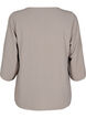 Bluse med 3/4 &aelig;rmer, Beige, Packshot image number 1