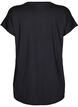 Lang tr&aelig;nings t-shirt, Sort, Packshot image number 1