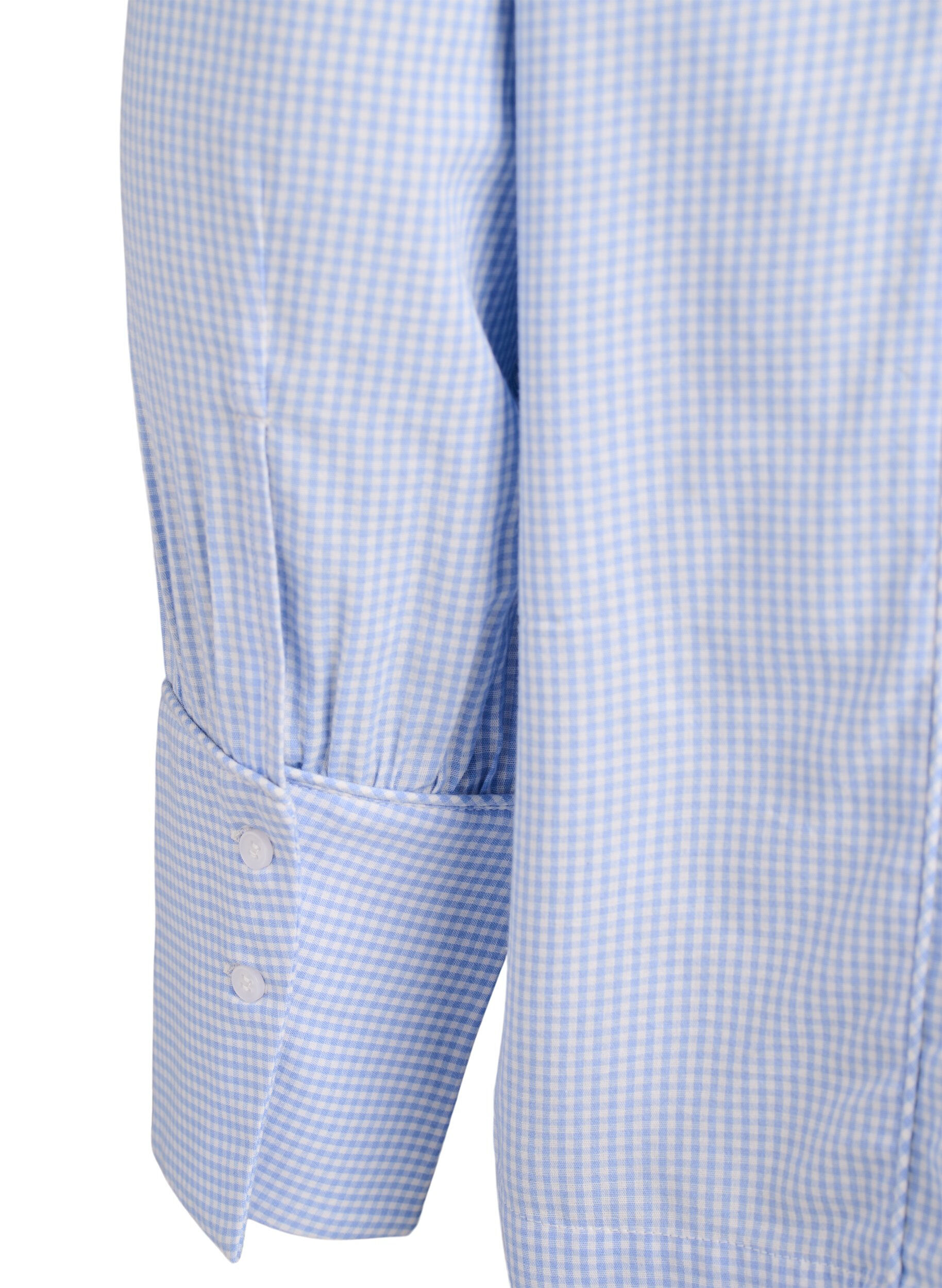 Zizzi A-formet bluse med tern, Bl&aring;, Packshot image number 3