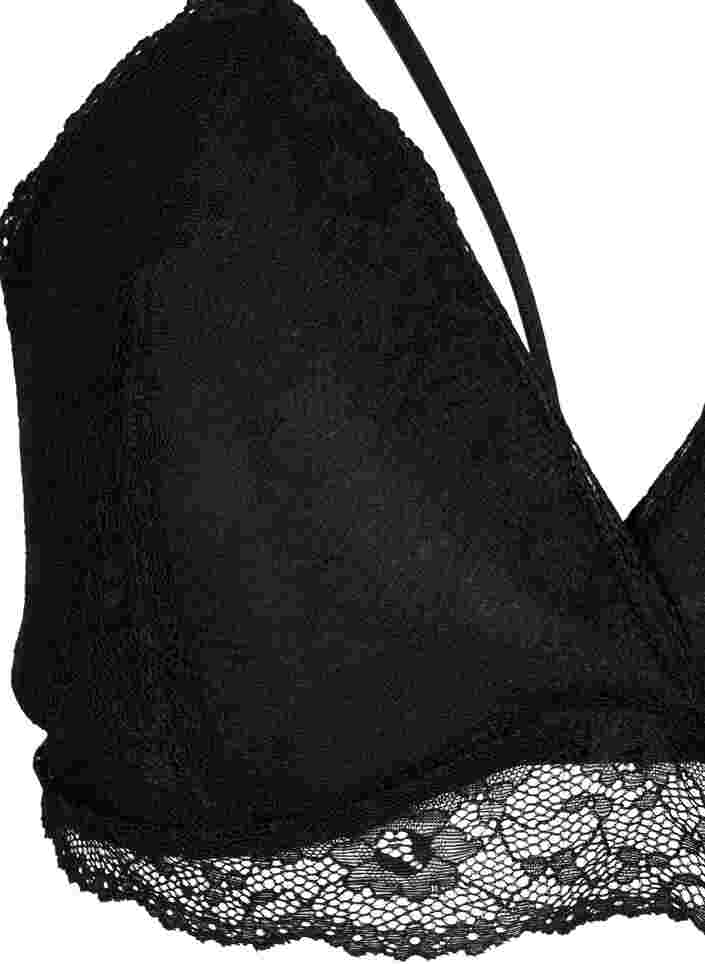 Blonde bh med string detaljer, Black, Packshot image number 2