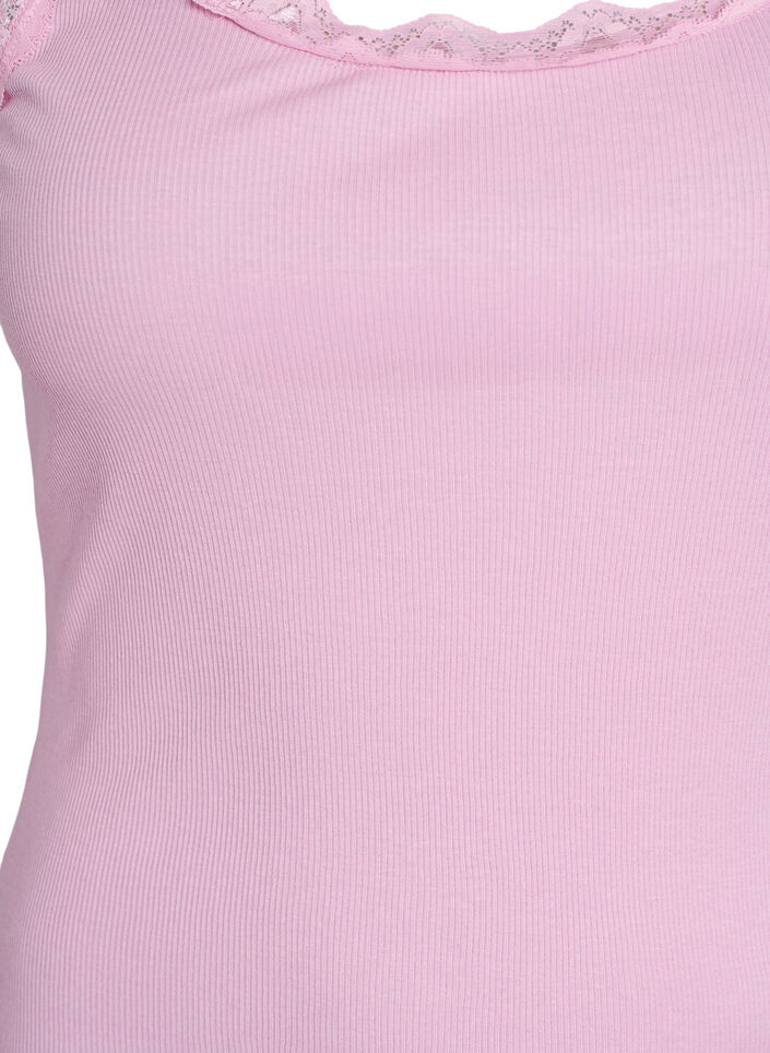 Top med blondekant, Lyser&oslash;d, Packshot image number 2