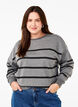 Sweatshirt med striber, MGM w. Black Stripe, Model image number 0