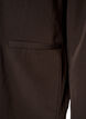 Dobbeltradet blazer med l&oslash;s pasform, Brun, Packshot image number 3