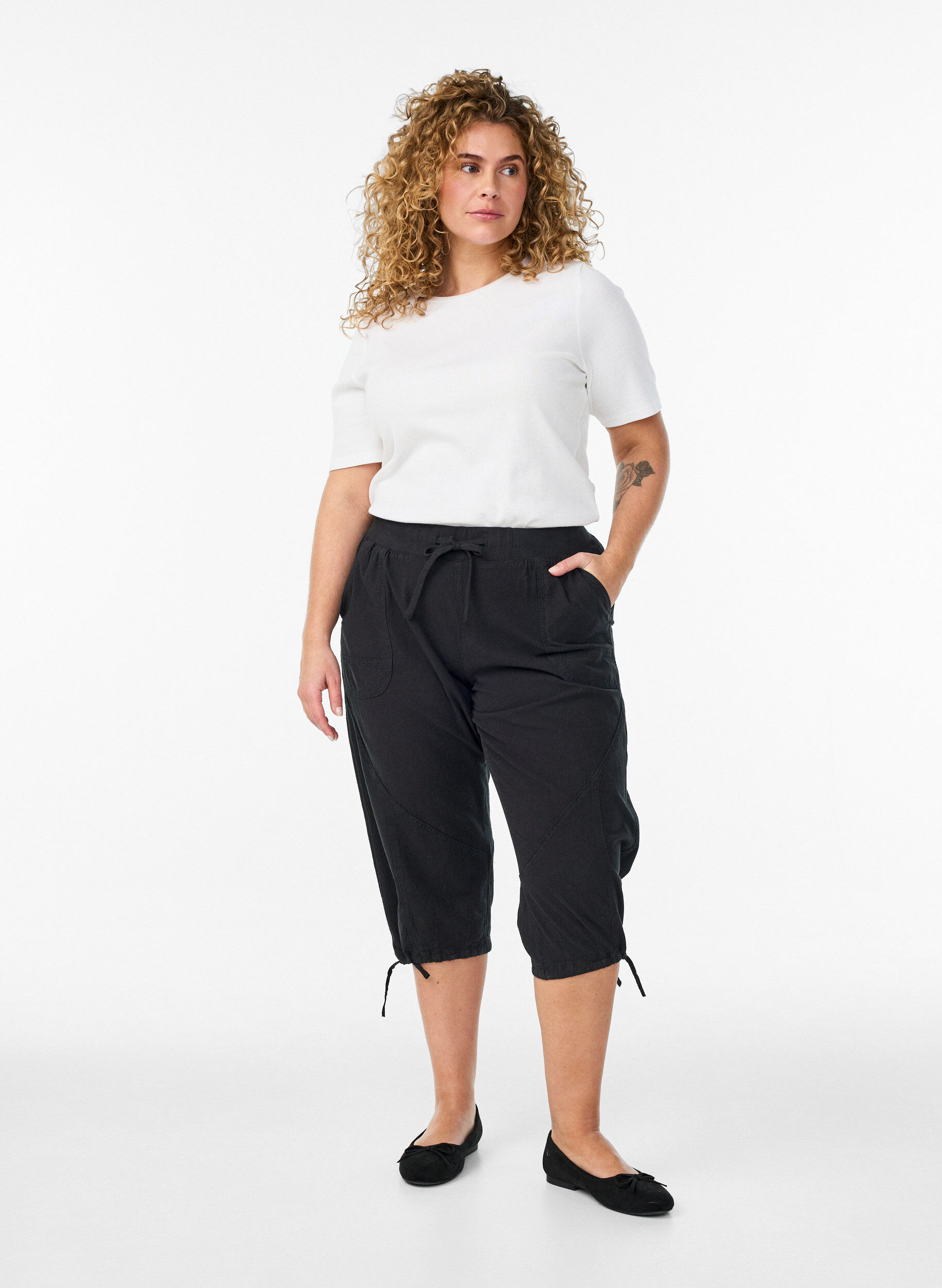 Knickers i bomuld, Sort, Model