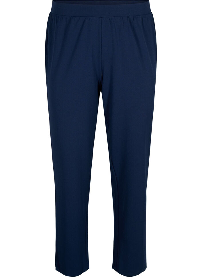 Bukser med straight fit, Bl&aring;, Packshot image number 0