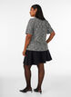V&aelig;vet bluse med knapdetalje, Vanilla, Model image number 2