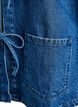 Denimjakke med bindelukning og lommer, Blue Denim, Packshot image number 3