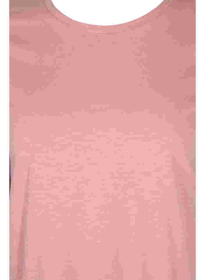 2-pak kortærmet t-shirt i bomuld, Bright White/Blush, Packshot image number 3
