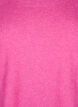 Lang strikbluse med knapdetalje i siden, Raspberry Rose Mel., Packshot image number 2