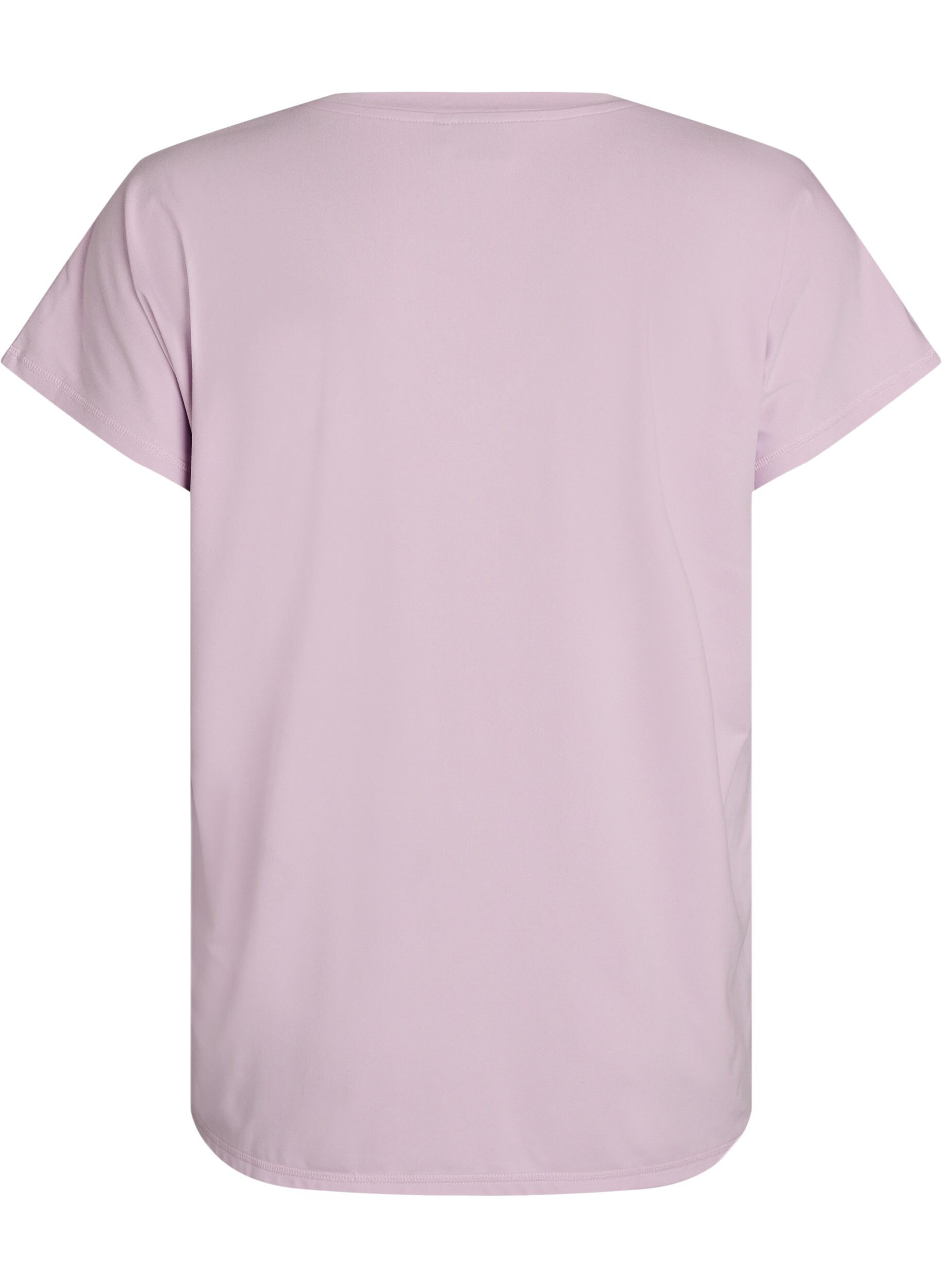 ZizziL&oslash;s tr&aelig;nings t-shirt med v-hals, Lilla, Packshot image number 1