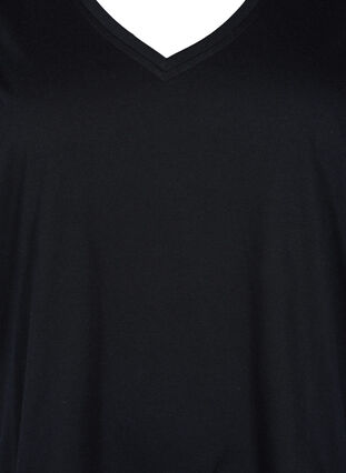 FLASH - 2-pak t-shirts med v-hals, Black/Black, Packshot image number 3