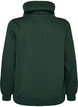 Sweatshirt med h&oslash;j krave og lommer, Gr&oslash;n, Packshot image number 1