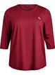 Tr&aelig;ningsbluse med 3/4 &aelig;rmer, R&oslash;d, Packshot image number 0